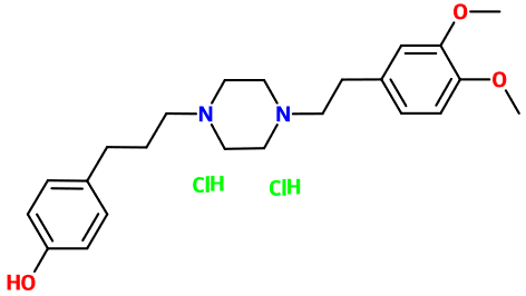 (image for) MC085118 1-[2-(3,4-Dimethoxyphenyl)ethyl]-4-[3-(4-hydroxyphenyl)propyl]piperazine dihydrochloride